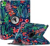 FINTIE Case for iPad Air (3rd Gen) 10.5" 2019 / iPad Pro 10.5" 2017-360 Degree Rotating Stand Protective Cover with Built-in Pencil Holder, Auto Sleep/Wake, Jungle Night