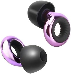 Tappi per le Orecchie per Dormire, Tappi per le Orecchie Essenziali per il Viaggio con Cancellazione del Rumore, Tappi per le Orecchie Riutilizzabili per la Protezione（Nero Viola）