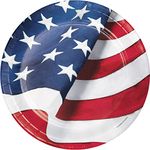 Creative Converting 327198 Freedoms Flag Paper Plates, Multicolor