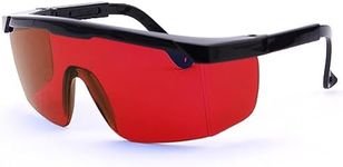 SEIWEI Safety Glasses for Lasers, 190nm - 540nm Laser Engraver Protective Goggles Eye Protection Glasses for Work,Red