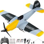 FTJKGH RC Plane 3 Channel BF-109, Remote Control Airplane Ready to Fly 2.4GHz Wireless, 6-axis Gyro Stabilizer, Easy to Fly for Beginners, Adult, Kids