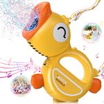 Bubble Machine Gun for Kids, Bubble Blower with Music & Light for Toddlers, Portable Automatic Bubble Maker with Bubble Solution for 2 3 4 5 6 Years Old Boys Girls Birthday Gifts