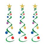 Beistle Party Christmas Tree Whirls 30" - Pack of 6 (3/Pkg)