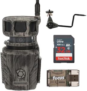 Stealth Cam Revolver 36MP 360 Degree Cellular Trail Camera with 1/4-Inch Threaded Mount Bundle with Economy Trail Camera Holder, 32GB Ultra SDHC Memory Card, and SD USB 2.0 Card Reader (4 Items)