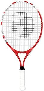 GAMMA Sports Junior Tennis Racquet: Quick Kids 21 Inch Tennis Racket - Prestrung Youth Tennis Racquets for Boys and Girls - 93 Inch Head Size - Red