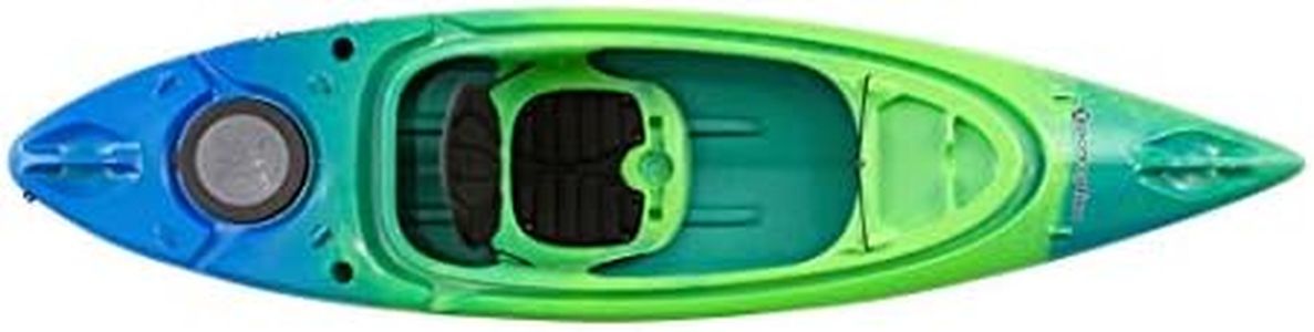 Perception Flash 9.5 | Sit Inside Kayak for Fishing and Fun | Two Rod Holders | Multi-Function Dash | 9' 6" | Earth (9331900190)