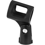 TIGER MCA84-BK Universal Rubber Grip Microphone Clip - Black