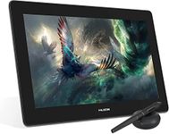 HUION Kamvas Pro 16 Plus 4K Graphics Tablet, Drawing Tablet with 145% sRGB Screen for Artists and Designers, Supports Connection to Phones or PC Ideal for Web Conference & Remote Learning (Silver)