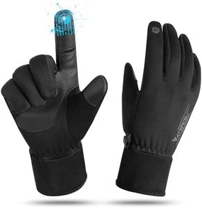 ATERCEL Winter Gloves Men and Women Touchscreen Warm Waterproof Gloves Bicycle Gloves Sports Gloves Ski Gloves for Cycling, Running, Driving, Skiing (Large)