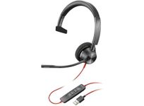 Plantronics – Blackwire 3310 USB-A (Poly) – Wired, Single Ear (Mono) Headset with Boom Mic – USB-A to connect to your PC and/or Mac – Works with Teams, Zoom, & more