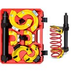 Zoomtools Macpherson Strut Coil Spring Compressor Kit Interchangeable Fork Coil Extractor Tool Set, with Yoke Protector