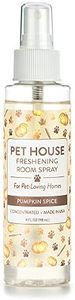 One Fur All Pet House Pet Friendly Freshening Room Spray in 6 Fragrances - Non Toxic - Concentrated Air Freshening Spray Neutralizes Pet Odor – Effective, Fast-Acting – 4 oz - (Pumpkin Spice)