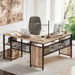 TEKAVO L Shaped Computer Office Table for Work from Home |Engineered Wood Finish Computer Desk|Multi Shelves, Modern Look, Minimalistic, for Multiple Monitor,140x150x76 cm, Forest Light Color | DIY