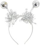 Headband, Silver Ball Hair Loop Gli