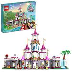 LEGO Disney Princess Ultimate Adventure Castle Building Toy 43205, Kids Can Build a Toy Disney Castle, Includes 5 Disney Princess Mini-Dolls, Ariel, Rapunzel and Snow White, Disney Gift for Boys Girls