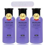 MUSILAN Monomer Acrylic Nail Liquid 6oz for Acrylic Powder - Professional 180ml Monomer Acrylic Nail Liquid Acrylic Powder,Acrylic Nail Extension 3D Nail Art - MMA Free,Quick Dry Time,Non-Yellowing