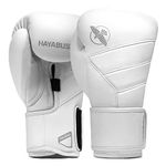 Hayabusa T3 Kanpeki Leather Boxing Gloves Men and Women for Training Sparring Heavy Bag and Mitt Work - White, 16oz