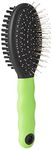 Ferplast Combination brush for cats GRO 5798, Delicate rounded tips, Soft bristles, Ideal for short, medium and long-haired animals, 19,5 x 5,5 x h 5,5 cm