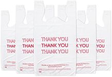 Mr. Pen- Thank You T-Shirt Bags, 11.6" x 6.5" x 21", 100 Pack, Plastic Bags, Thank You Bags, Plastic Bags with Handles, T Shirt Bags, Plastic Shopping Bags, Plastic Grocery Bags, Plastic Bags Bulk