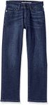 Amazon Essentials Boys' Regular Straight-Fit Jeans, Dark Wash, 16 Plus