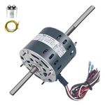 RV AC Fan Motor Replacement, Replaces: Fasco D1092, 1468-3069, 7184-0156, 7184-0432, 1/3HP, 115 Volts, 1675/1080RPM, 3.4 Amps, 2-Speed Rv Air Conditioner Motor LEUNGOO