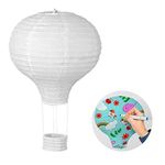 LIHAO 6 PCS 12 inch White Hot Air Balloon Paper Lanterns Wishing Lantern DIY Paper Lantern for Birthday Wedding Baby Shower Party Decoration Supplies