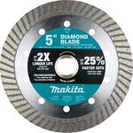 Makita E-02624 5" Diamond Blade, Turbo, Hard Material