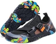 SPUKEP Water Shoes for Mens Water Shoes Quick Dry Swim Shoes Men Non-Slip Barefoot Shoes Men Yoga Shoes Beach Shoes Mens Hiking Diving Shoes Water Shoes for Womens Magic Black