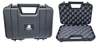 BULLDOG AIRSOFT Pistol Hard Case with Foam Insert Lockable Waterproof Pistol Case 31 x 21 x 6 CM (Black)