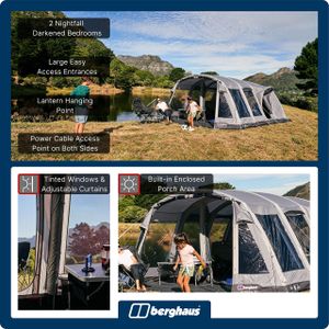 Berghaus Telstar 5 Nightfall Tent – 5-Person Family Camping Shelter