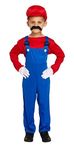 HENBRANDT Super Workman Fancy Dress Costume, Red - Small (4-6 Yrs)