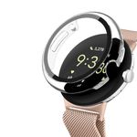 Tobfit PC Case Cover for Google Pixel Watch/Google Pixel Watch 2, Soft Clear Screen Protector Cases, Full Guard Cover, Anti-Scratch and Shockproof Cover for Google Watch (Clear)