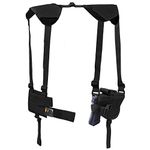 Concealed Carry Shoulder Holster Vertical Shoulder Holster Adjustable for Most Handguns or Pistol Black