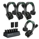 Hollyland Solidcom SE PRO Wireless intercom Headset System, 4-Users, Wireless Communicate Headset with Lightweight, 400m, 1.9GHz for Filming, Live-Show, Video Production