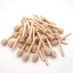 100 Pack Wood Honey Dipper Sticks, 3 Inch Mini Honey Dippers Server for Drizzling Honey,Maple Syrup,Chocolate, Caramel,Honey Spoons