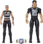 Mattel WWE Main Event Championship Showdown 2-Pack Action Figures & Accessory, Series #20 ‘Dirty’ Dominik Mysterio vs Rhea Ripley Collectible Set