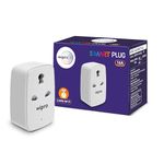 Wipro 16A square Wi-Fi Smart Plug (Pack of 2)