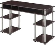 Convenience Concepts No Tools Student Desk, Wood, Espresso, 47.25" L x 15.75" W x 30" H