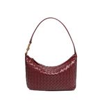 DFJXXX Woven Bag for Women Fashion Weave Top Handle Handbag Purse Handmade Shoulder Bag Hobo Underarm Bag Tote Crossbody (Red), Red