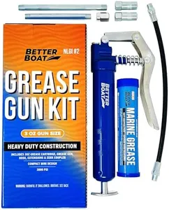 Manual Grease Gun Kit Marine Grease Wheel Bearing Grease or Automotive Grease Guns Small Mini Grease Gun Kit 3oz with Cartridge Grease Gun Pistol Grip - 3 oz Grease Gun with Grease Cartridge