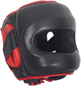 Ringside Deluxe Face Saver Boxing Headgear, S/M, Black