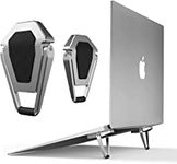 Snekar Portable Invisible Laptop Tabletop Stand-2PCS, Mini Aluminum Cooling Pad, Computer Keyboard Mount Kickstand, Ergonomic Lightweight Desk Stand for MacBook Pro/Air,Lenovo,12-17 Inches