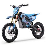 Venom 1600W Elite 48V Lithium Electric Dirt Bike – Powerful Off-Road Adventure Bike with Dual Suspension, Hydraulic Disc Brakes, and Long-Range Battery Performance