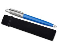 Parker Jotter Ballpoint personalised parker pen engraved In Classy Gift Bag Ideal Anniversary or Birthday Gift Perfect For Men & Women Engraved Parker Pen With Laser Engraving (Blue)