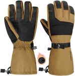 HANDLANDY Winter Waterproof Ski Gloves for Men Women, 3M Thinsulate Windproof Warm Snow Gloves, Thermal Cold Weather Gloves Gift for Skiing Snowboarding Outdoor Sports (Medium)