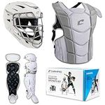 CHAMPRO Optimus Pro Fastpitch Catcher's Kit, Ages 12+, White