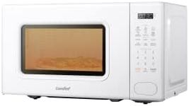 COMFEE CMO-C20M1WH Retro Microwave with 11 power levels, Fast Multi-stage Cooking, Turntable Reset Function Kitchen Timer, Speedy Cooking， Weight/Time Defrost, Memory function, Children Lock, 700W