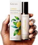 Gya Labs Lemon Essential Oil Roll On Perfume - Long Lasting Zesty Uplifting Scent - Exquisite Aromatherapy Oil Made of 100% Pure Lemon Oil for Skin - Travel Size (0.34 Fl Oz)