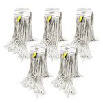 Pack of 5 Kentucky Mop Head | Commercial and Industrial Grade Mop Refill | Large Size Cotton Mop Heads Replacement PY Yarn | 16oz or 450 grams each