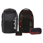 satch Streetwalk Edition School Backpack Set of 4, Fire Phantom
